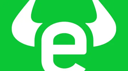 Het logo van eToro