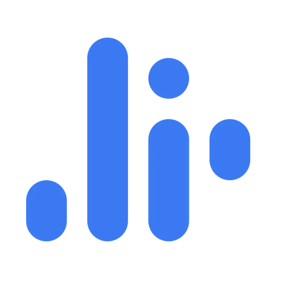 Iconomi logo blauw op doorzichtig achtergrond